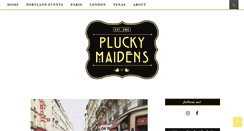 Desktop Screenshot of pluckymaidens.com